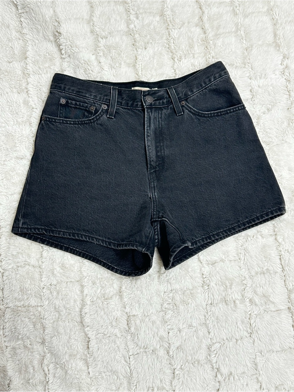 Levi’s 80s Mom Shorts Black Denim High Rise Women’s Size 27 Short Mom
